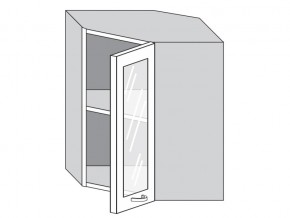 1.60.3у Шкаф настенный (h=720) угловой на 600мм со стекл. дверцей в Верхнем Тагиле - verhnij-tagil.магазин96.com | фото