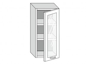 19.40.3 Шкаф настенный (h=913) на 400мм с 1-ой стекл. дверцей в Верхнем Тагиле - verhnij-tagil.магазин96.com | фото