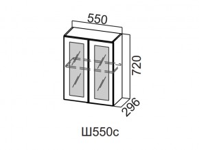 Ш550с/720 Шкаф навесной 550/720 (со стеклом) в Верхнем Тагиле - verhnij-tagil.магазин96.com | фото